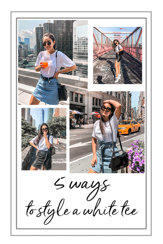 how to style a white t-shirt