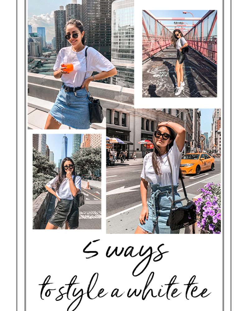 5 Different Ways to Style Your White Tee