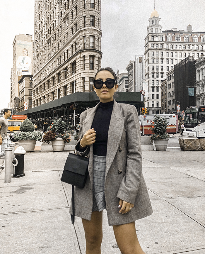 plaid blazer transition fall