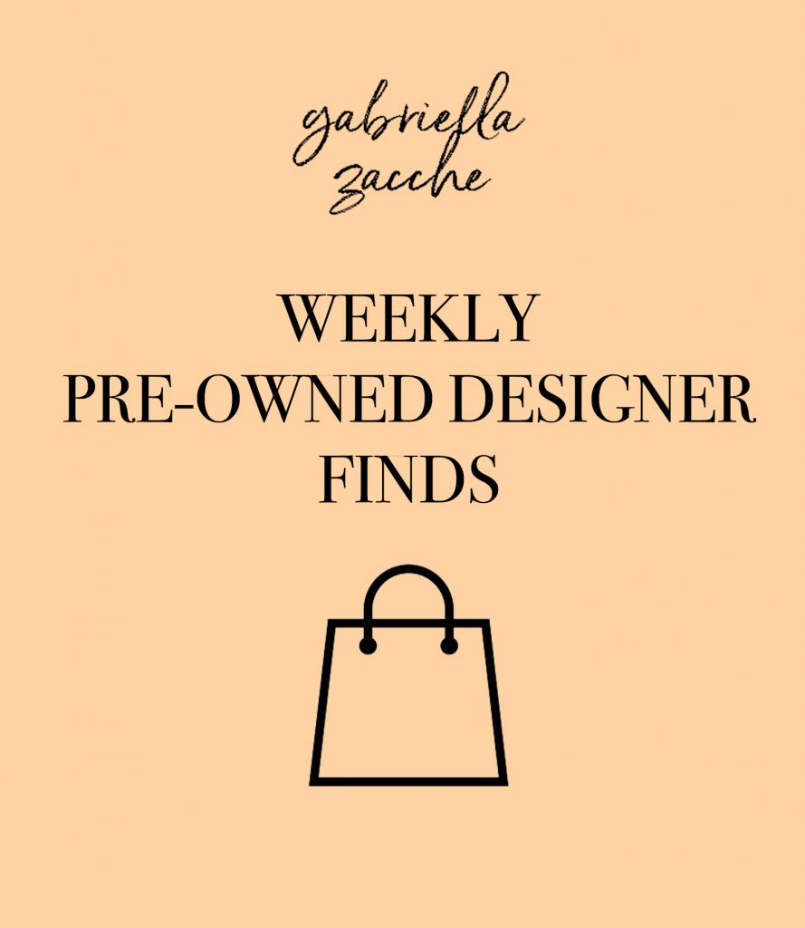 Designer Thrift Finds of the Week Gabriella Zacche