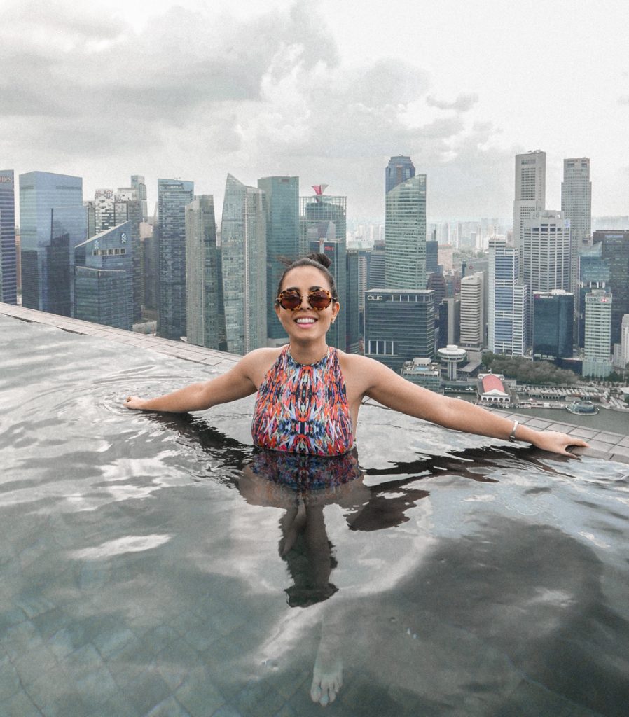instagrammable pool marina bay sands