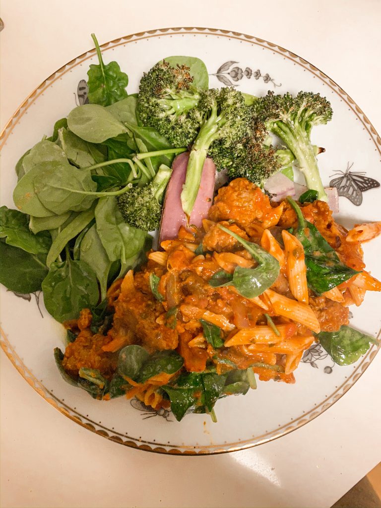 pasta dinner healthy vegan plant-based