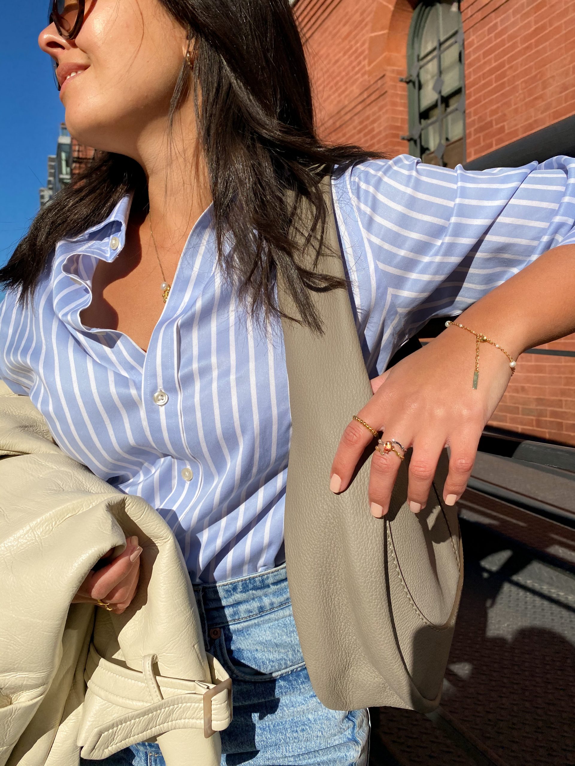 spring 2021 trends pinstripe shirt
